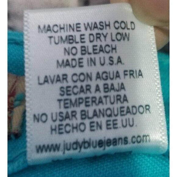 Judy Blue Colored Jeans Bright Blue Skinny Size 7 or 28 X 32 - Picture 5 of 9